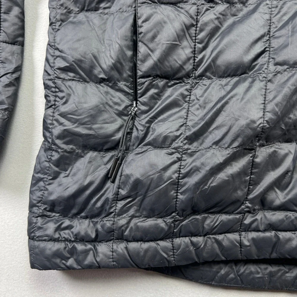 The North Face Thermoball Eco Jacket Mens XL Black Hooded Full Zip Long Sleeve